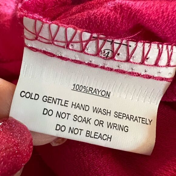 Gorgeous NWOT White Fox size XS oversized pink tie front romper - Picture 6 of 6